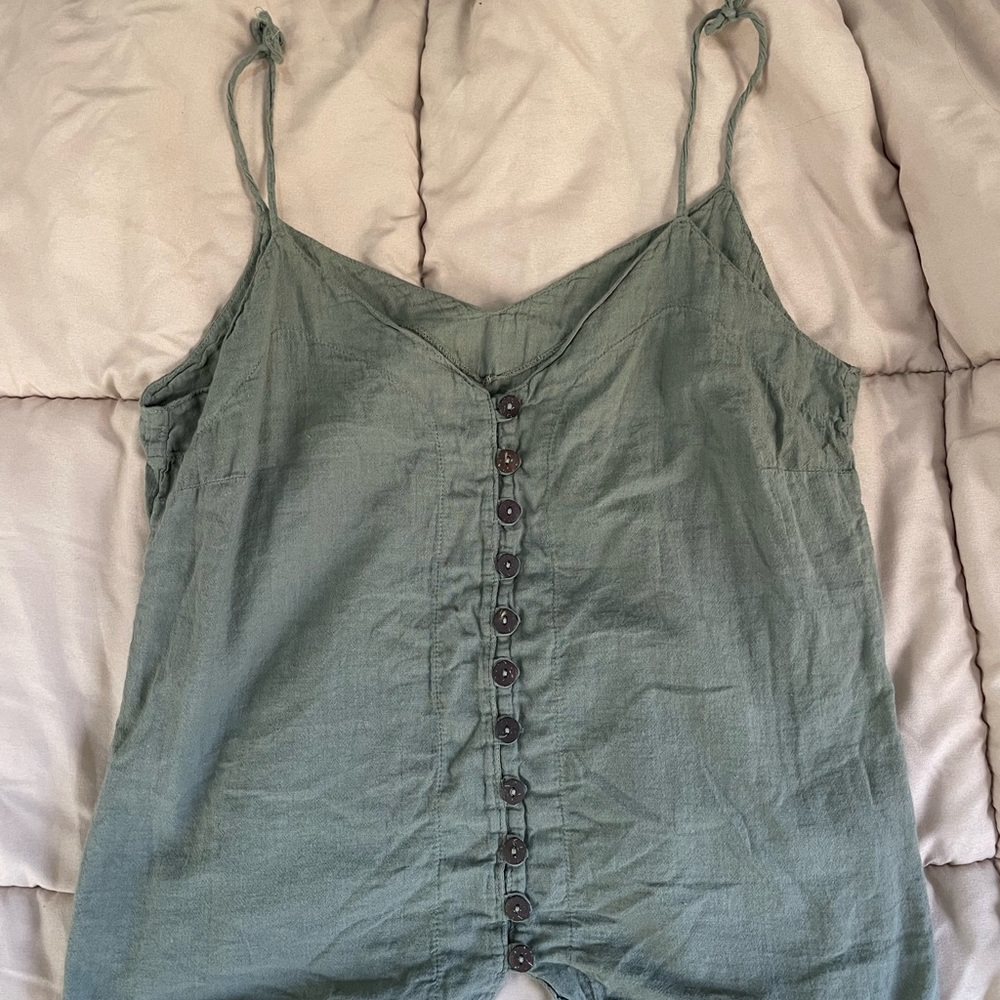 Sage green cotton tank